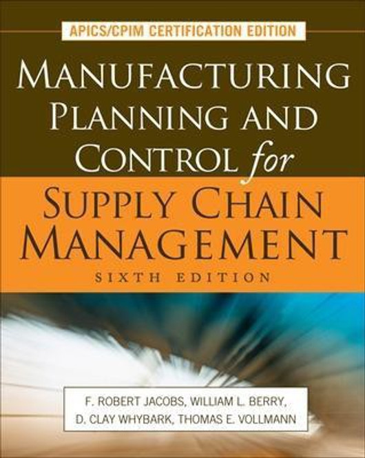 Buy Manufacturing Planning and Control for Supply Chain Management (English, Paperback) Online at Best Price - GlowMirror