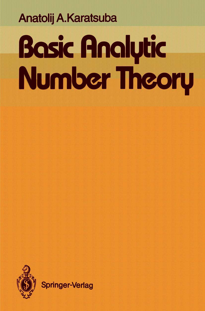 Buy Basic Analytic Number Theory (English, Hardcover, Anatolij A. Karatsuba, M.B. Nathanson) Online at Best Price - GlowMirror